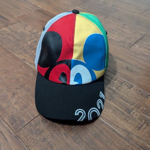 Disney Parks Mickey Mouse 2021 Baseball Cap Hat Infant Youth Never Worn - Picture 2 of 7